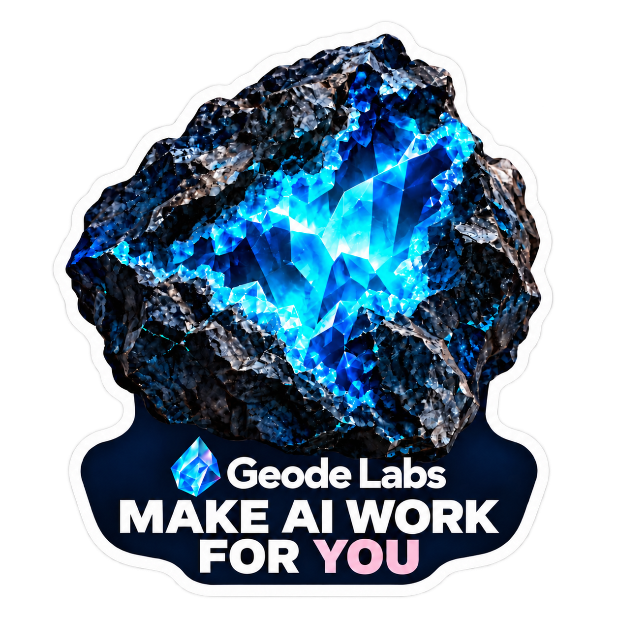 Make AI Work For You campaign sticker