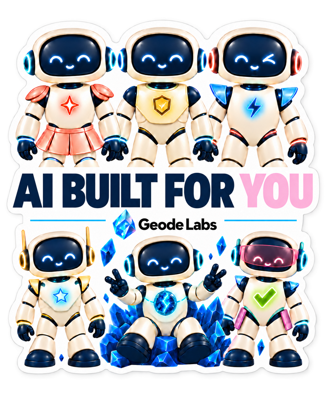 AI Built For You campaign sticker